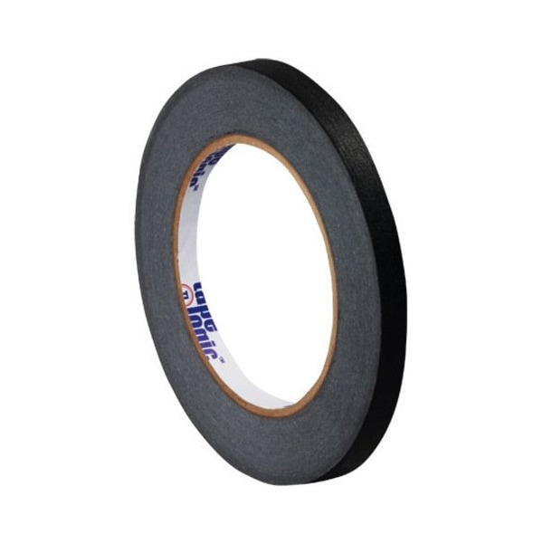 Tape Logic Masking Tape, 1/4x60 yd., Black, PK144, 1/4" W x 60 yds L, Black, 144 PK T931003B - main